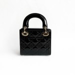Dior Lady Dior Bag in Cannage Quilted Patent Leather